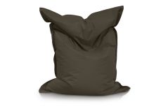 Image of a Medium Bean Bag Chair in Charcoal Color in modern rectangular shape, fatboy style, by Bunk Beds Canada.