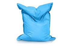 Medium Bean Bag Chair in Blue Color in a modern rectangular shape, Fatboy style, by Bunk Beds Canada.