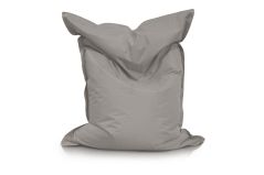 Medium Bean Bag Chair in Grey Color in a modern rectangular shape, Fatboy style, by Bunk Beds Canada.