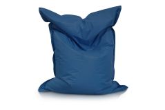 Image of a Medium Bean Bag Chair in Royal Blue Color in modern rectangular shape, fatboy style, by Bunk Beds Canada.