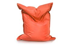 Medium Bean Bag Chair in Orange Color in a modern rectangular shape, Fatboy style, by Bunk Beds Canada.