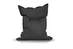Image of a Small Bean Bag Chair in Charcoal Color in modern rectangular shape, fatboy style, by Bunk Beds Canada.