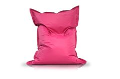 Image of a Small Bean Bag Chair in Fuchsia Color in modern rectangular shape, fatboy style, by Bunk Beds Canada.