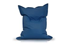 Image of a Small Bean Bag Chair in Royal Blue Color in modern rectangular shape, fatboy style, by Bunk Beds Canada.