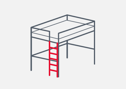 2. Vertical Ladder, Headboard Entry
